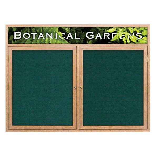 United Visual Products Open Faced Traditional Rounded Corkboard UV642ARC-BLACK-RUBBER - main